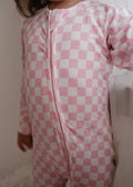 Pink Checkered Bamboo Jammies