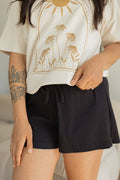 Ladies Ribbed Weekender Shorts