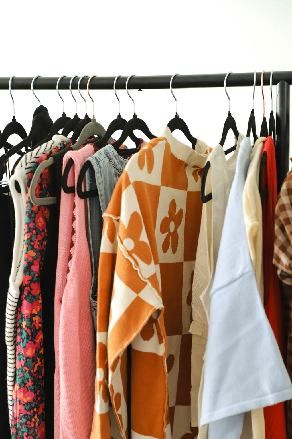 Flower Power Camel Henley Sweater