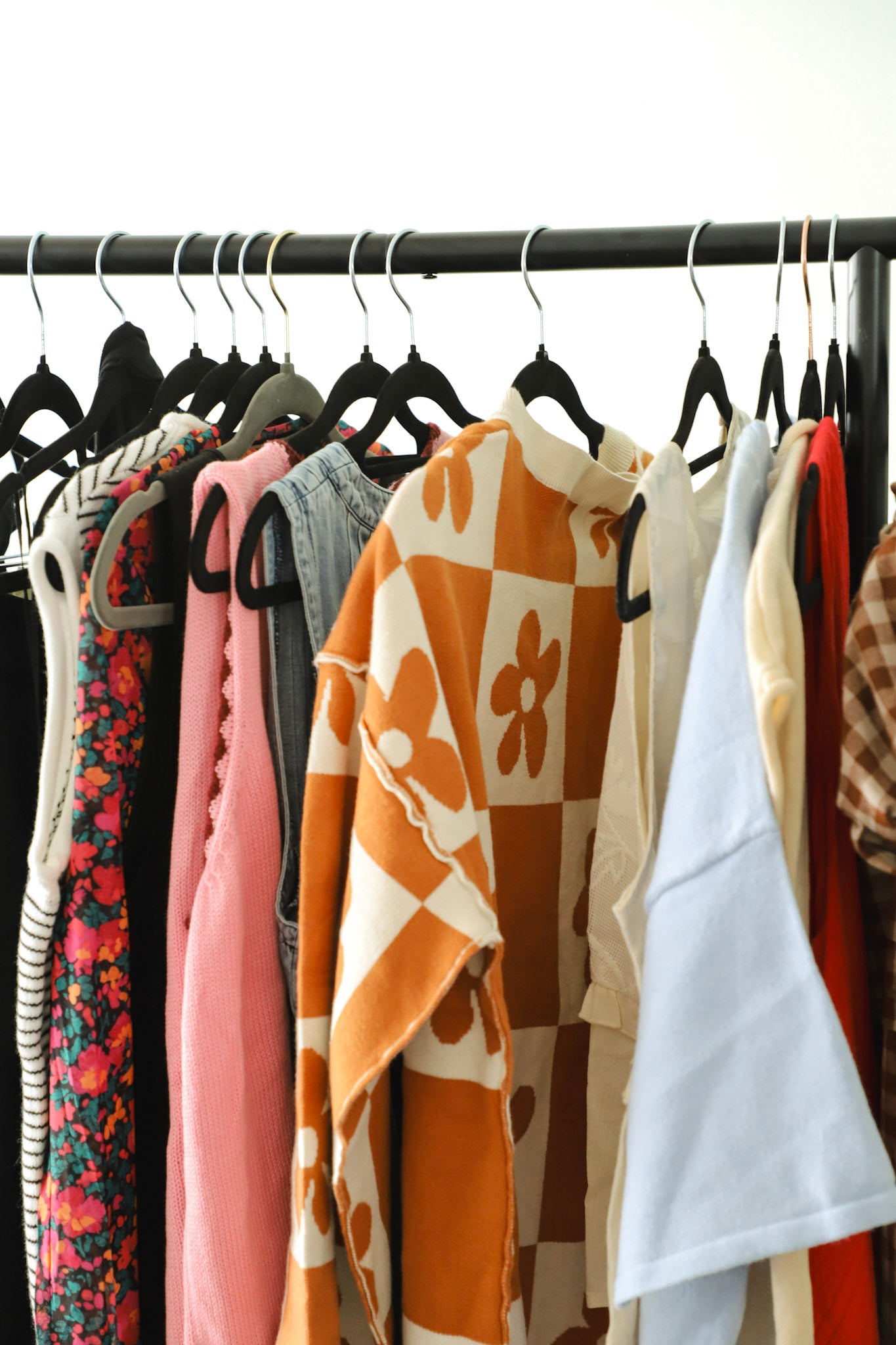 Flower Power Camel Henley Sweater