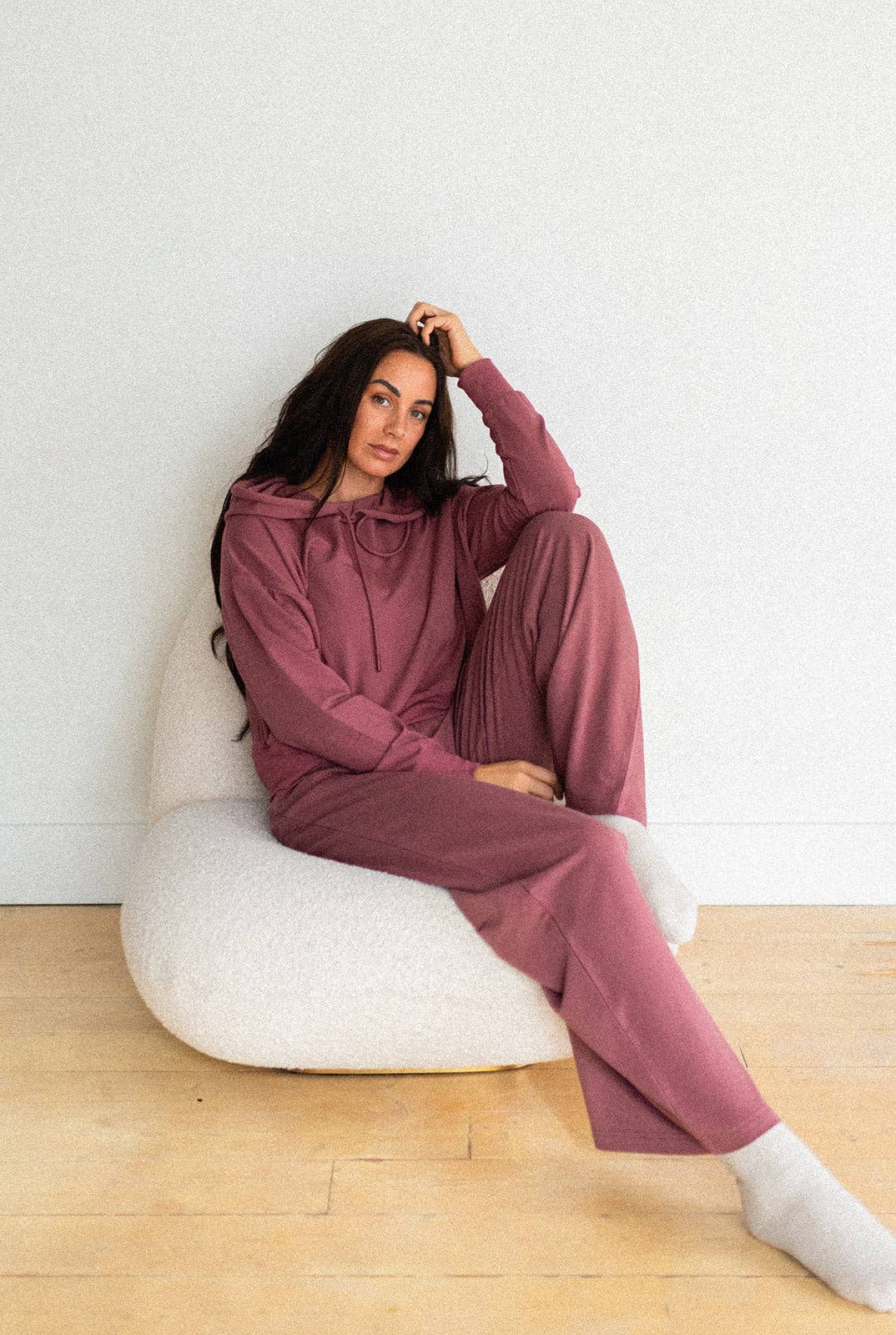 Ladies Terry Cropped Hoodie