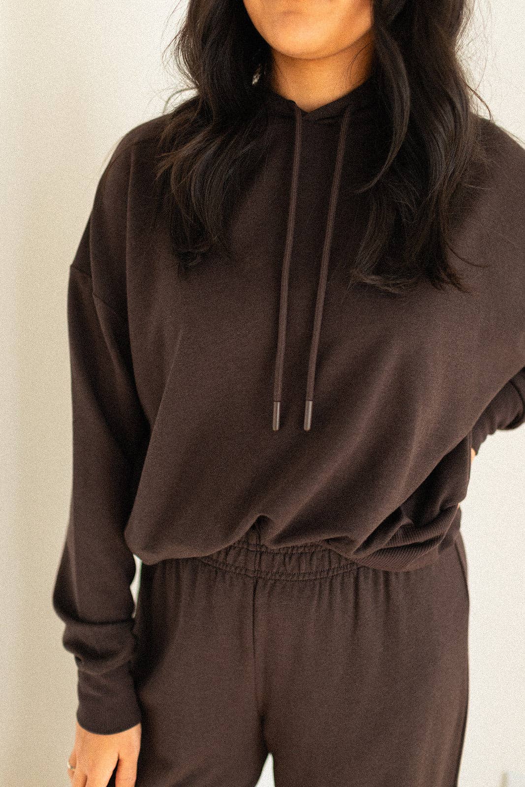 Ladies Terry Cropped Hoodie