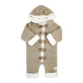 Beige True Knit Sherpa Pramsuit